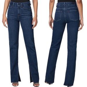 Paige NWT Stella 34.5IN Jolene Pockets Grecia Jeans High Rise Slit Ankles Sz.24